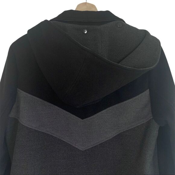 NICCOLINI Beautiful! Button Down Black Grey Coat - Picture 7 of 12